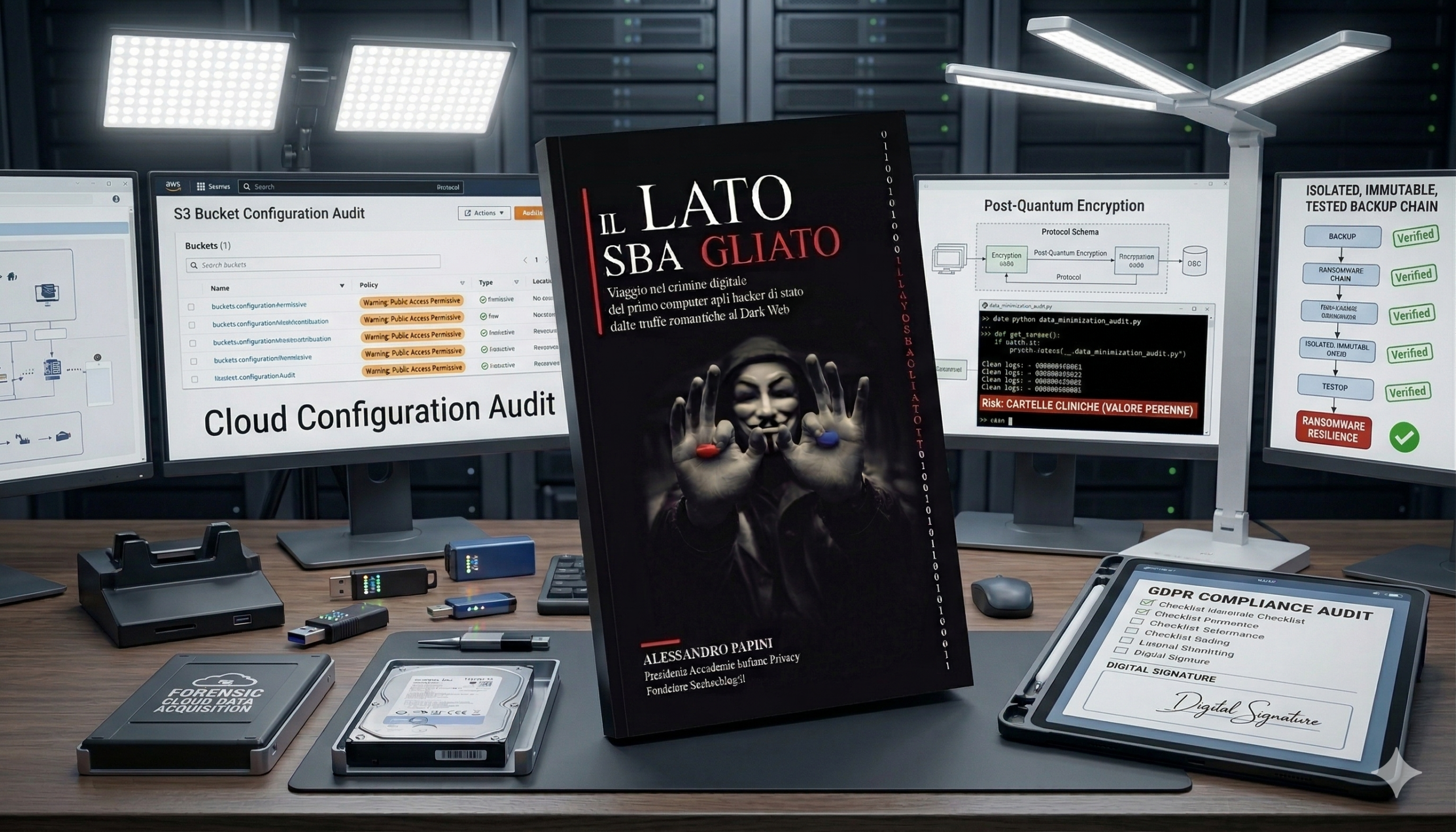Al momento stai visualizzando Alessandro Papini e Il lato sbagliato: riflessioni sulla sicurezza cloud e hacking nel nuovo libro